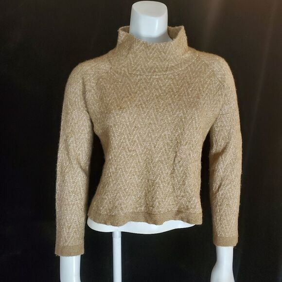 Madewell Tan & Cream Sweater (M) - Picture 2 of 5